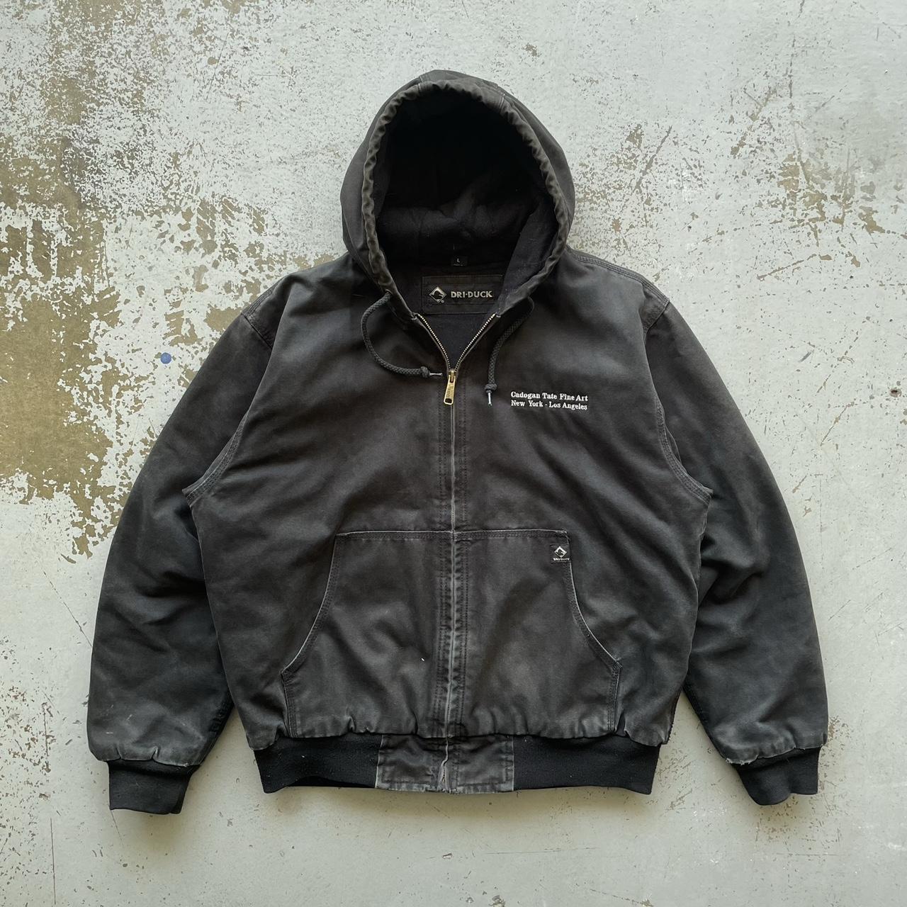 Men's Black and Grey Jacket | Depop