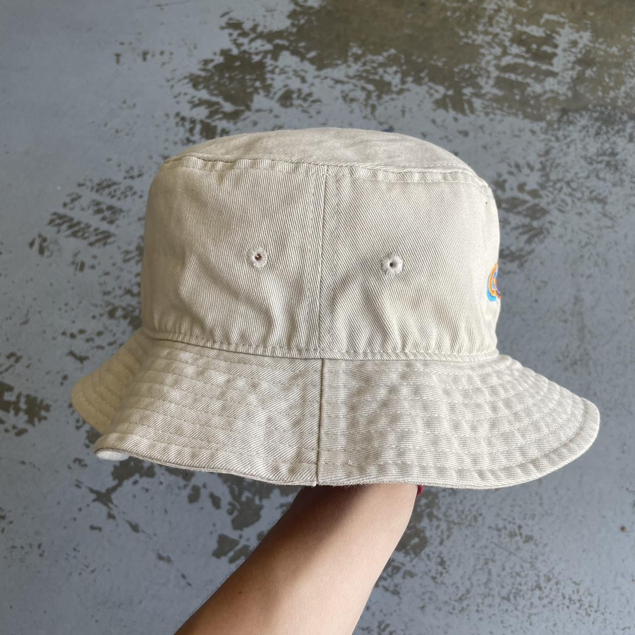 GOLF TYLER THE CREATOR EMBROIDERED LOGO CREAM BUCKET... - Depop