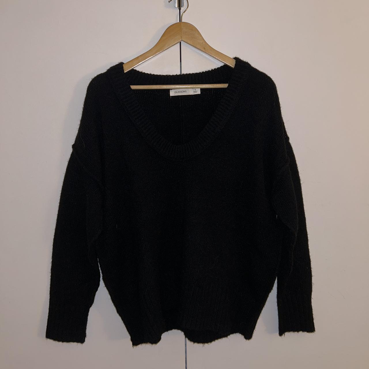 Glassons black knit jumper Size S - oversized... - Depop