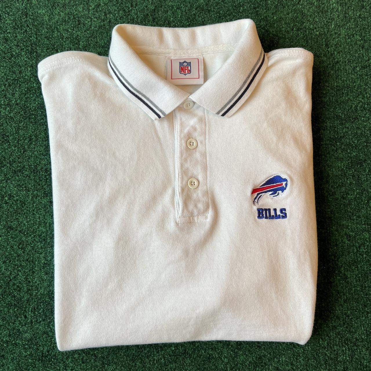 Buffalo Bills polo Men's small Some pilling around - Depop