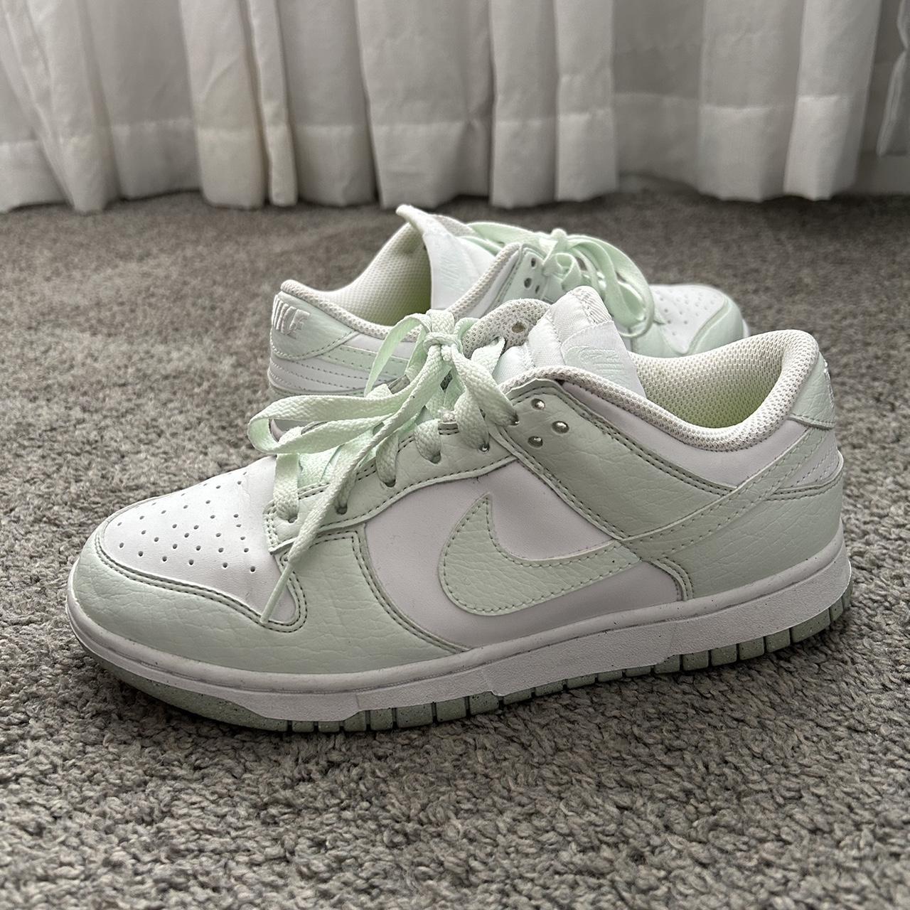 Mint green dunks size US women 8.5 Bought from... - Depop