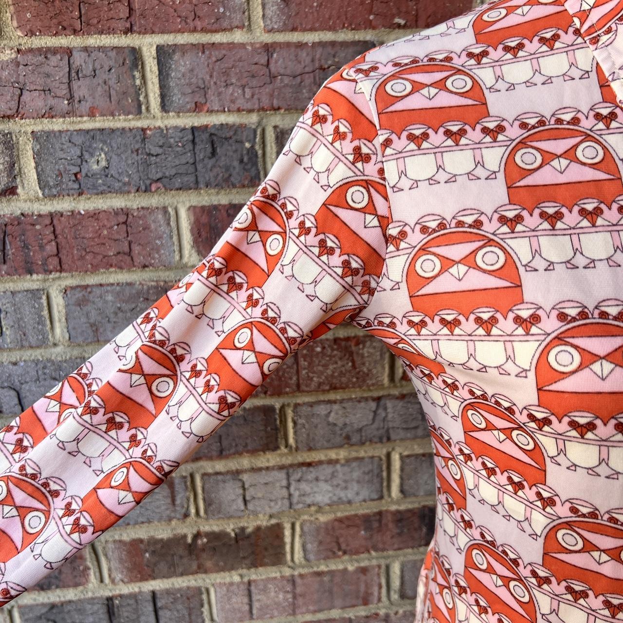 Vintage 1970’s Try 1 retro novelty print long sleeve... | Depop