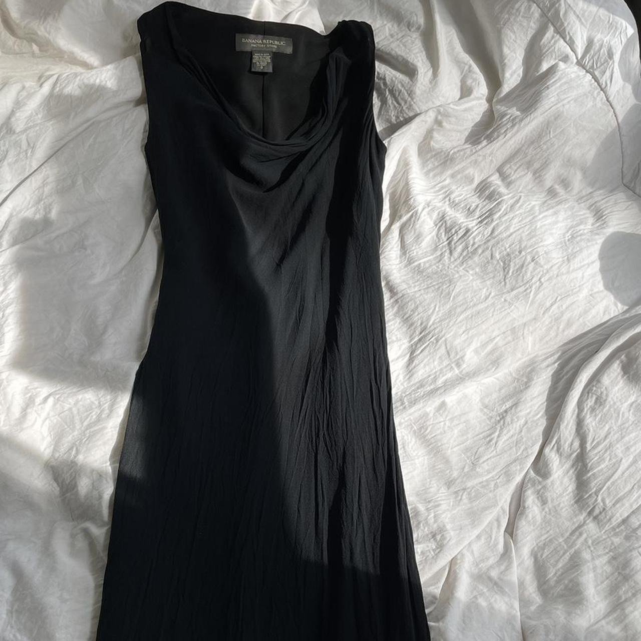 Black Banana Republic Fitter Maxi Dress In perfect... - Depop