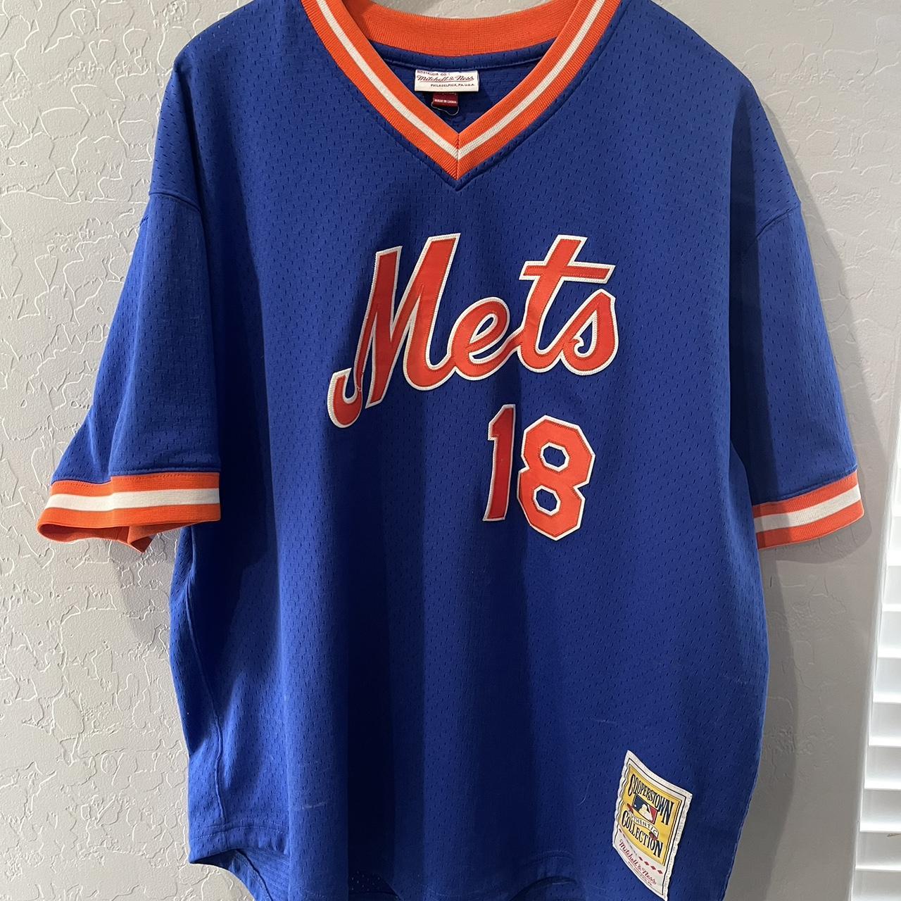 Mitchell & Ness Authentic Mesh BP New York Mets 1986... - Depop