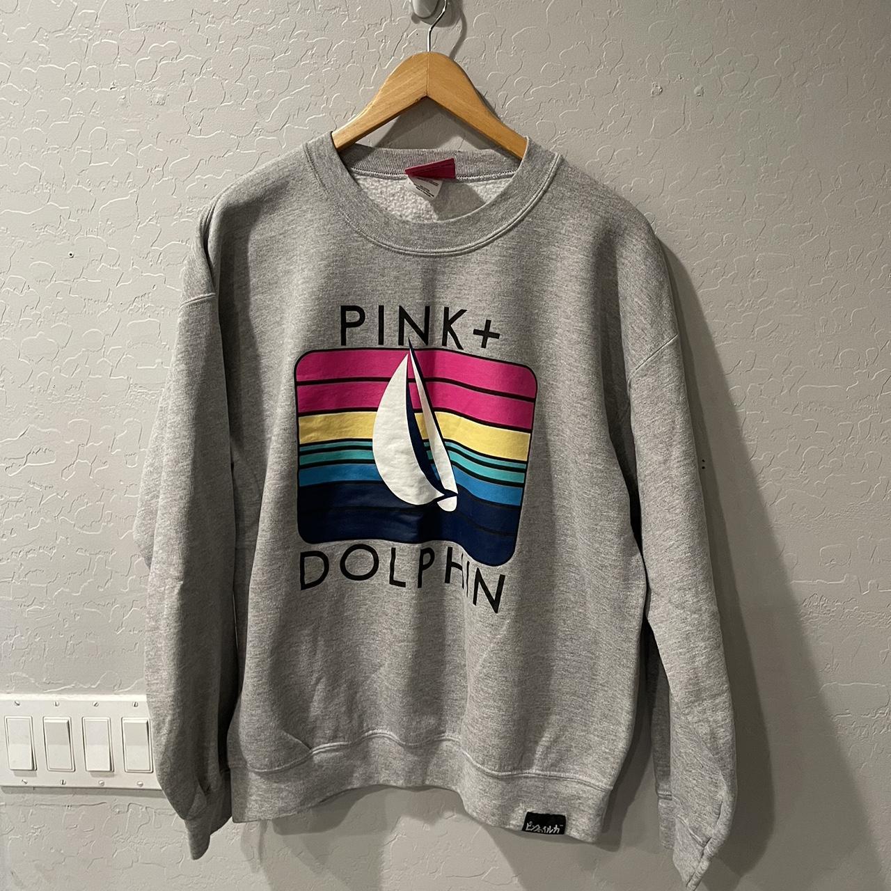 Vintage Y2K Pink Dolphin Yacht Life Sweatshirt. Depop