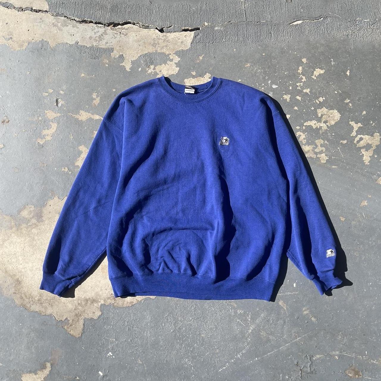 Starter Men's Blue Sweatshirt | Depop
