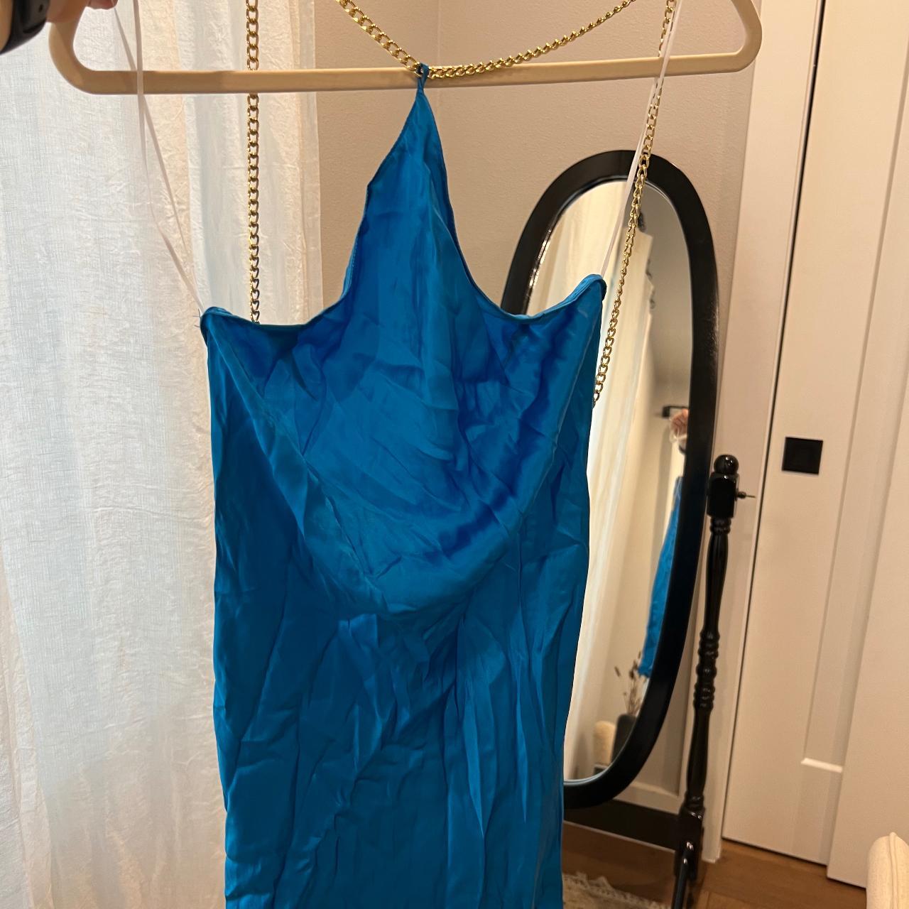 Amanda Uprichard Women’s Blue Dress | Depop