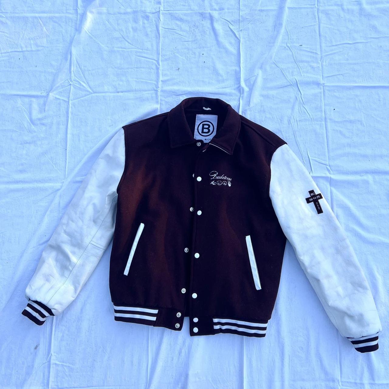 Holy cross” letterman jacket from BasketCase... | Depop 