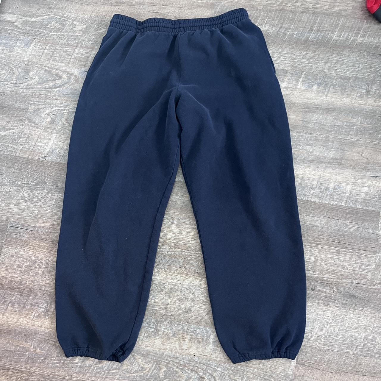 Fruit of the Loom Men's Navy Joggers-tracksuits | Depop