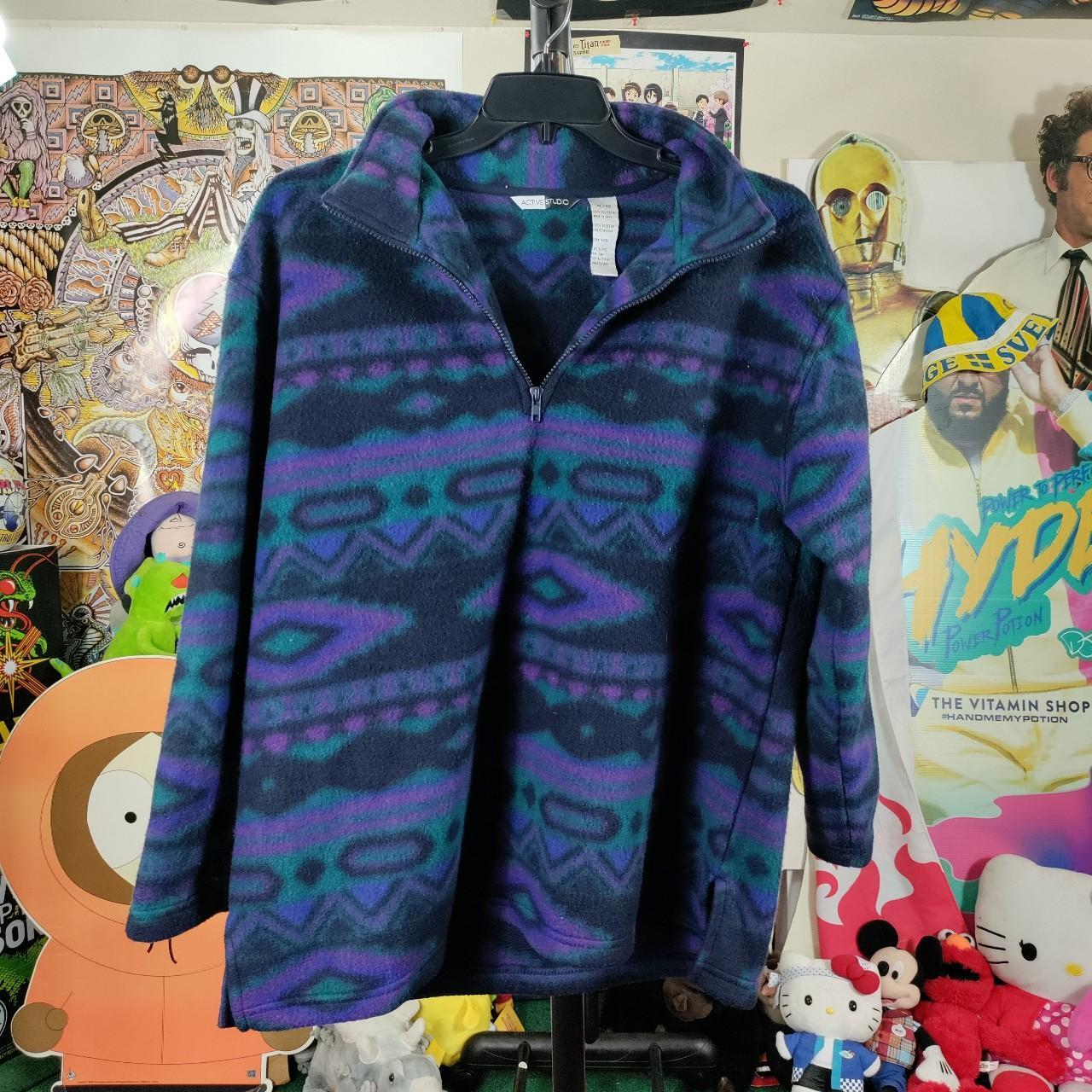 Active studio fleece jacket Pullover 1/4 zip... - Depop