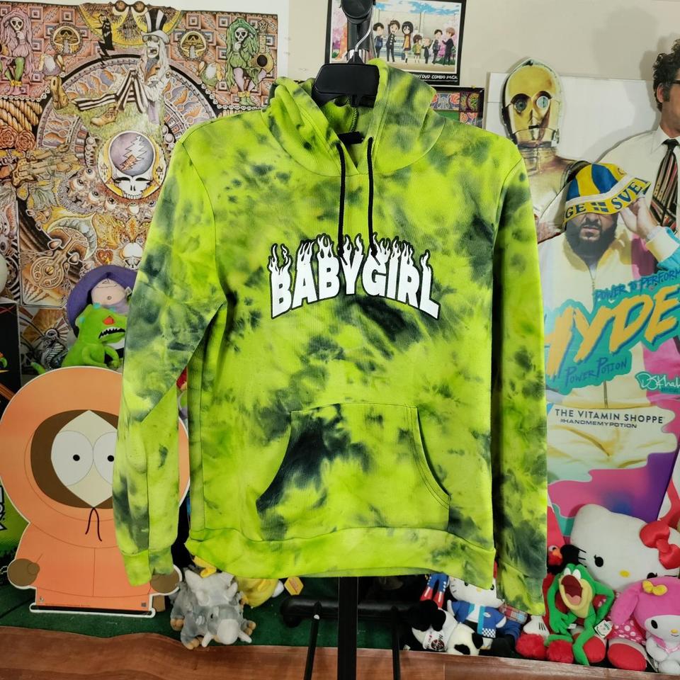 Baby girl rue 21 hoodie Flame green 23x27. Depop