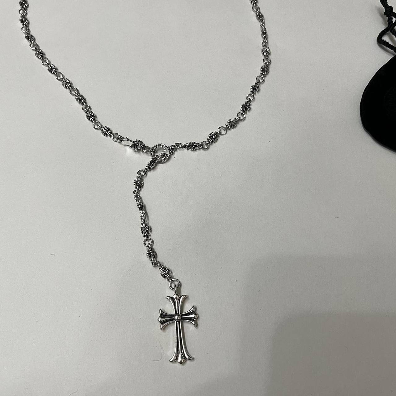 Chrome hearts rosary necklace This chrome hearts... - Depop