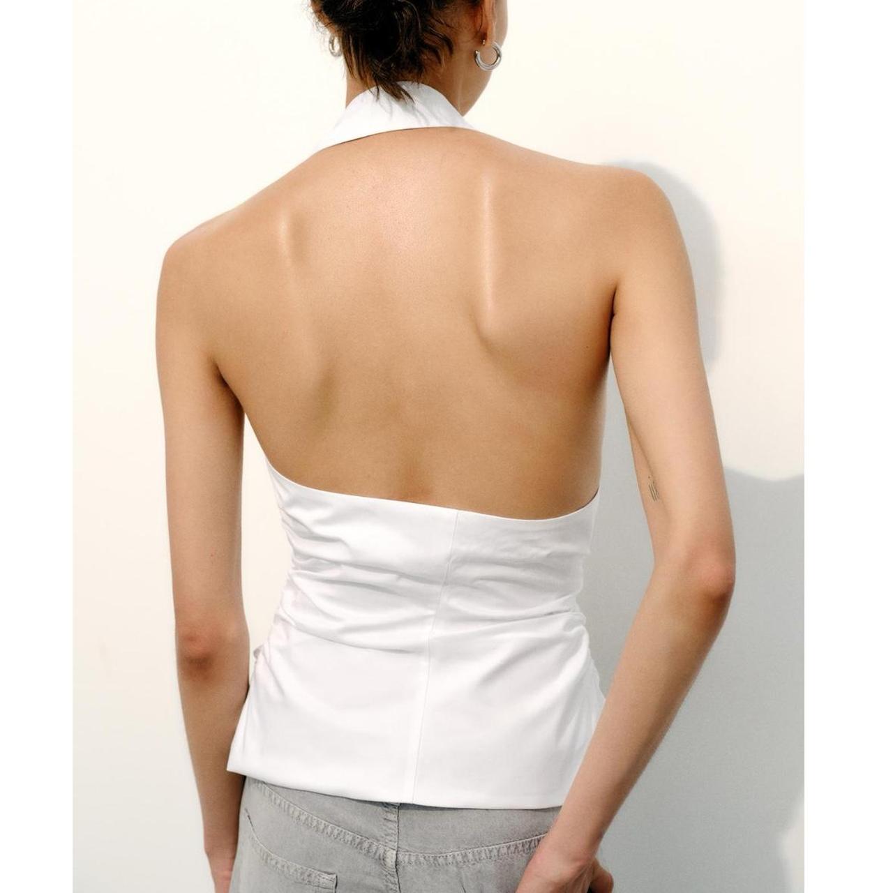 NWT ZARA White Halter Top New with tags Size