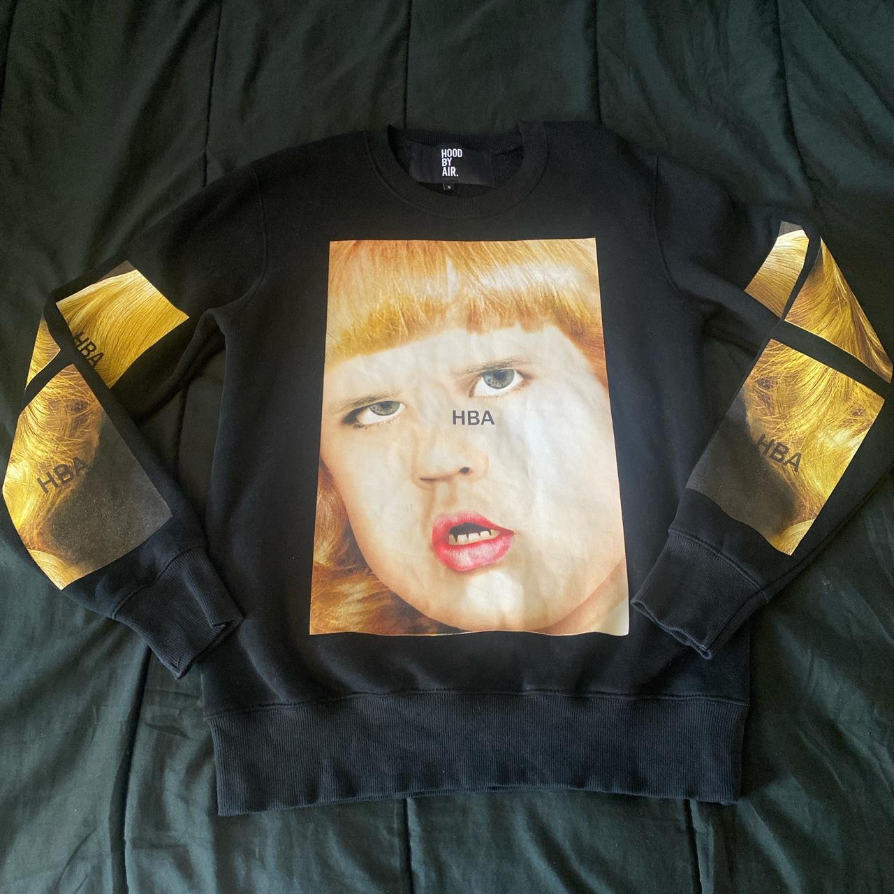 Hood By Air Men's Black and Yellow Sweatshirt