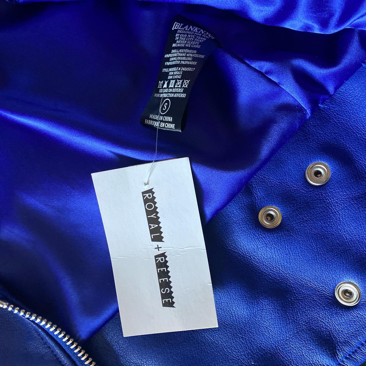 Blank NYC Women's Blue Jacket | Depop