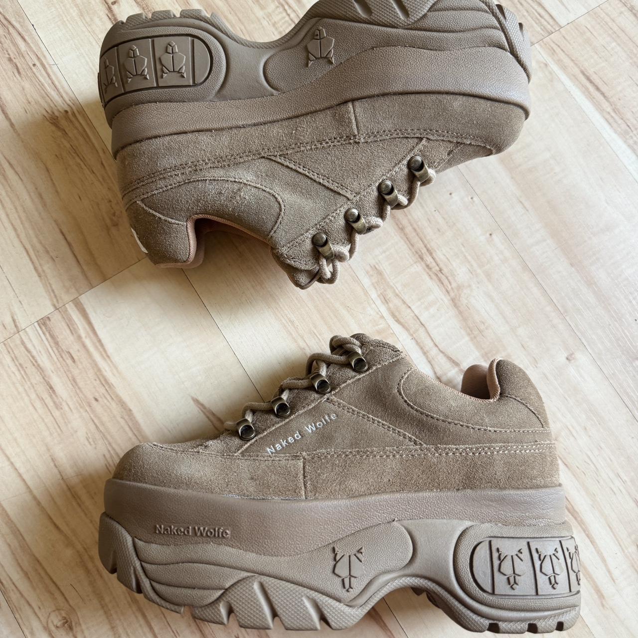 ♡Naked Wolfe SPORTY TAUPE SUEDE 38♡ Sporty Taupe Suede