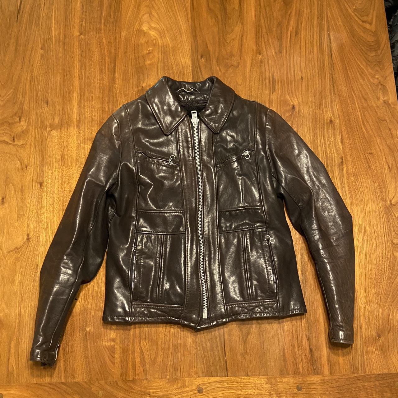 90's schott leather jacket