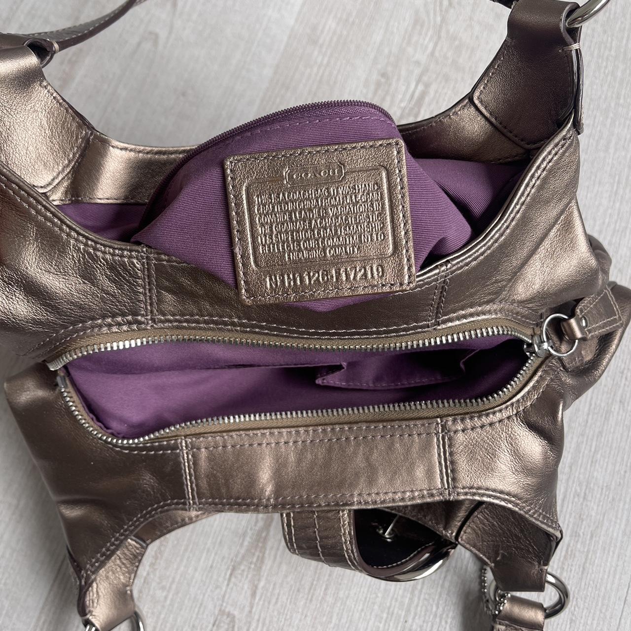 Coach good Metallic Purple Purse