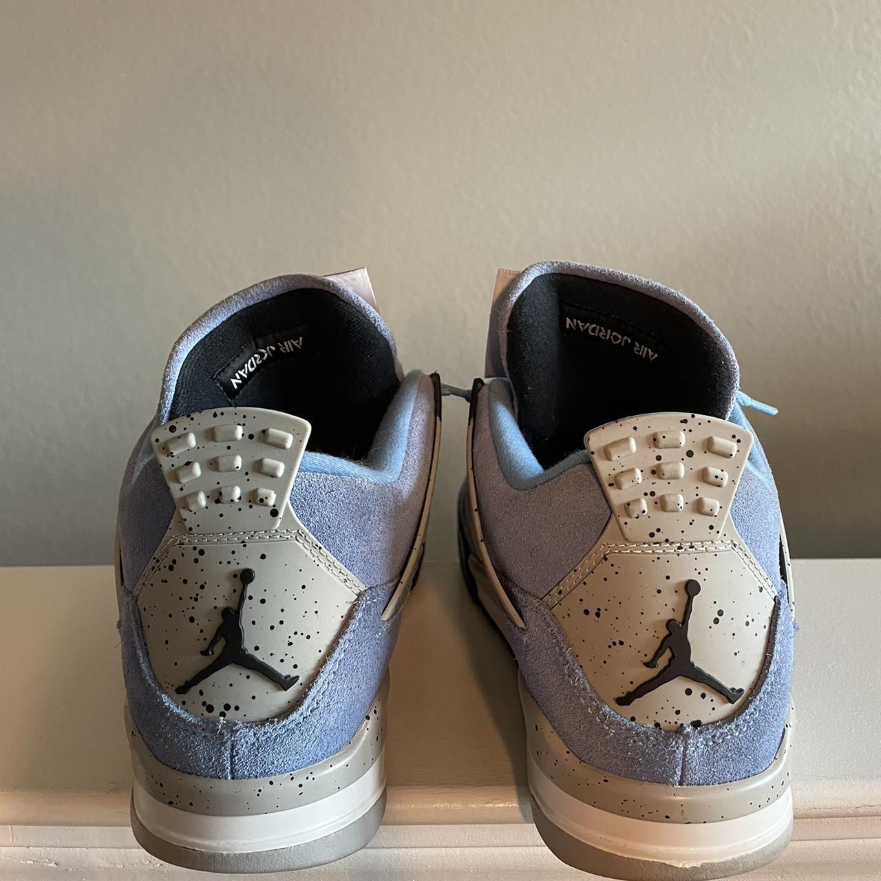 mens jordans blue and white