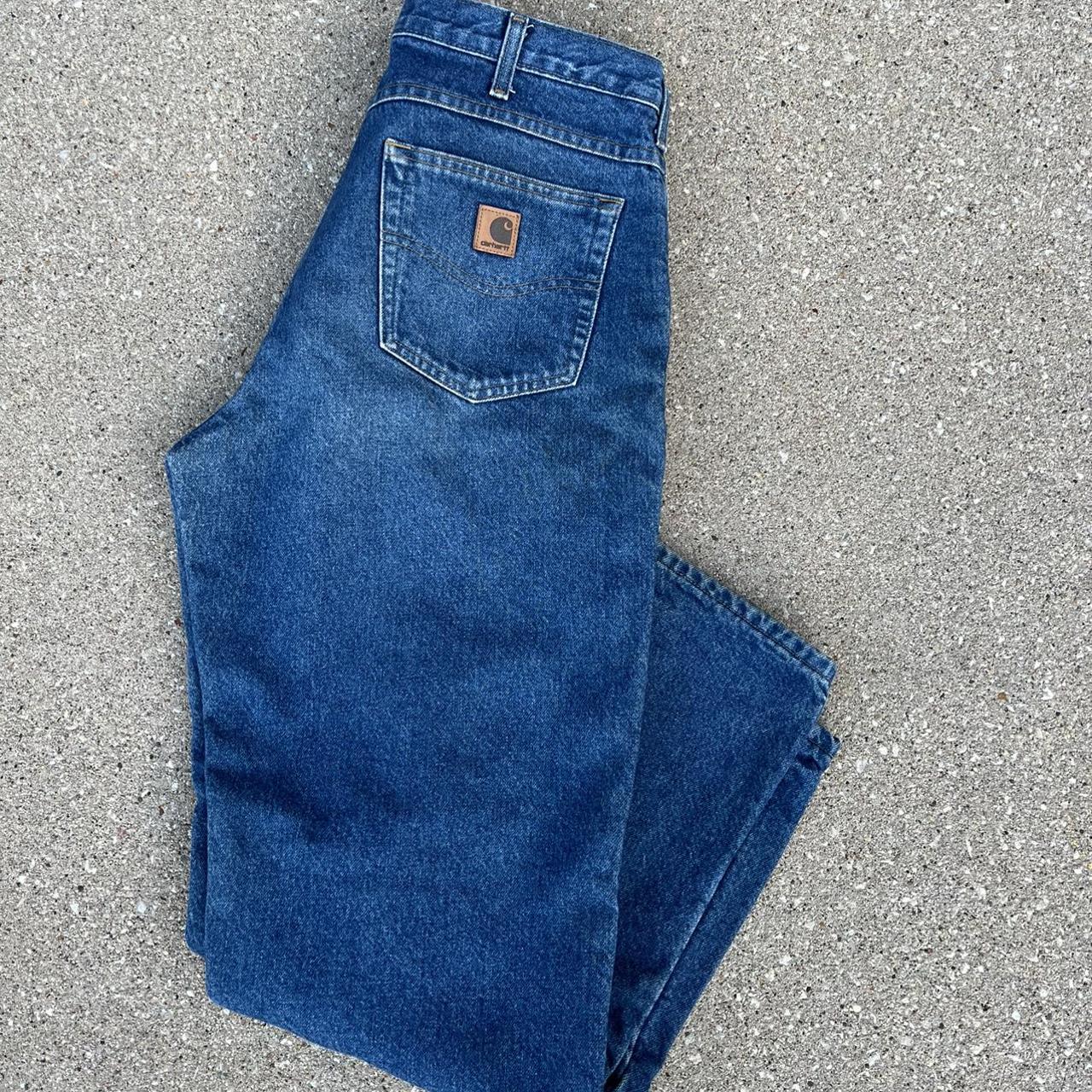 Beautiful vintage carhartt blanket lined jeans Size... Depop