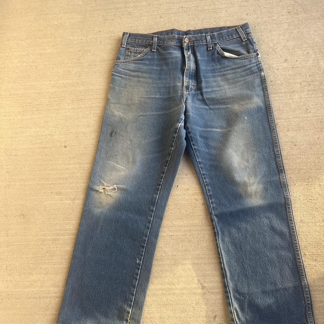 Vintage dickies work jeans Beautifully faded and... - Depop