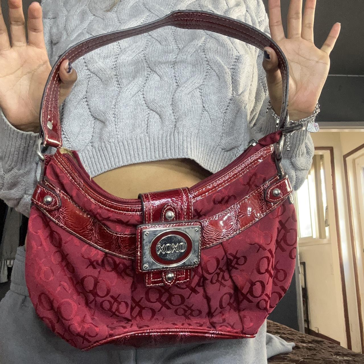 Red xoxo bag super spacious y2k mini bag Depop