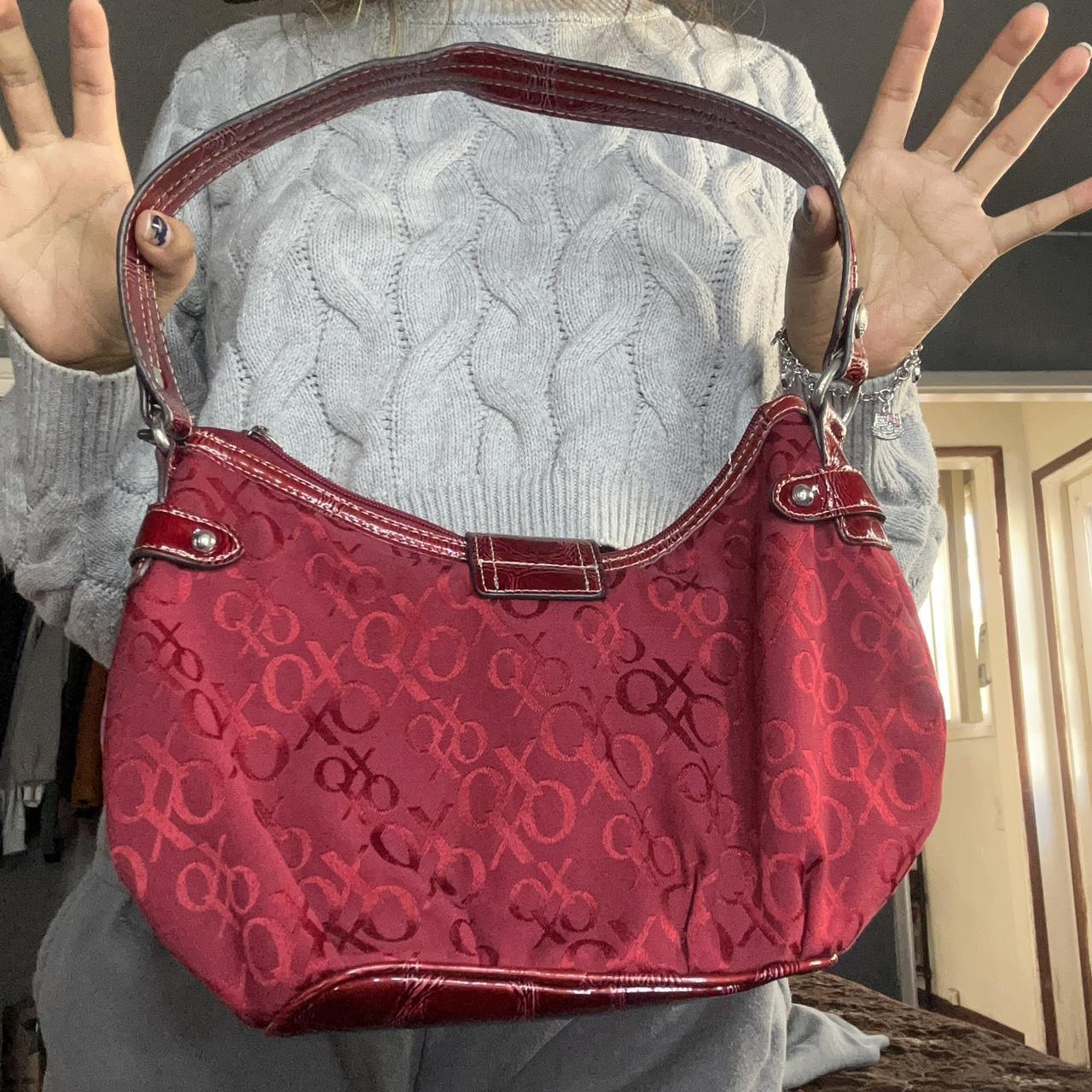 Red xoxo bag super spacious y2k mini bag Depop