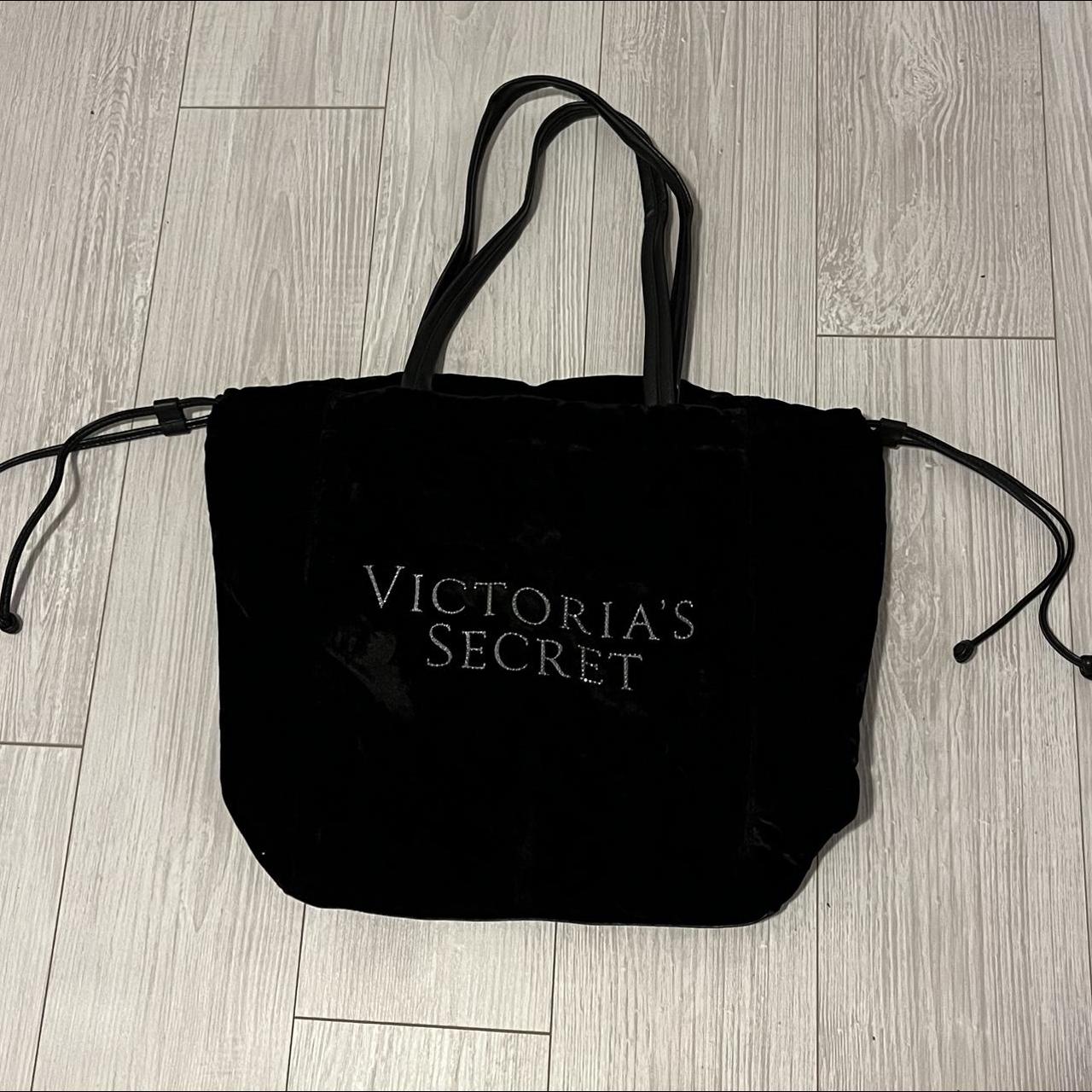 victoria secret tote bag new velvet black