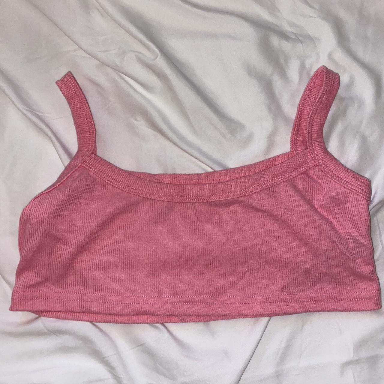 SHEIN Women's Pink Bra | Depop