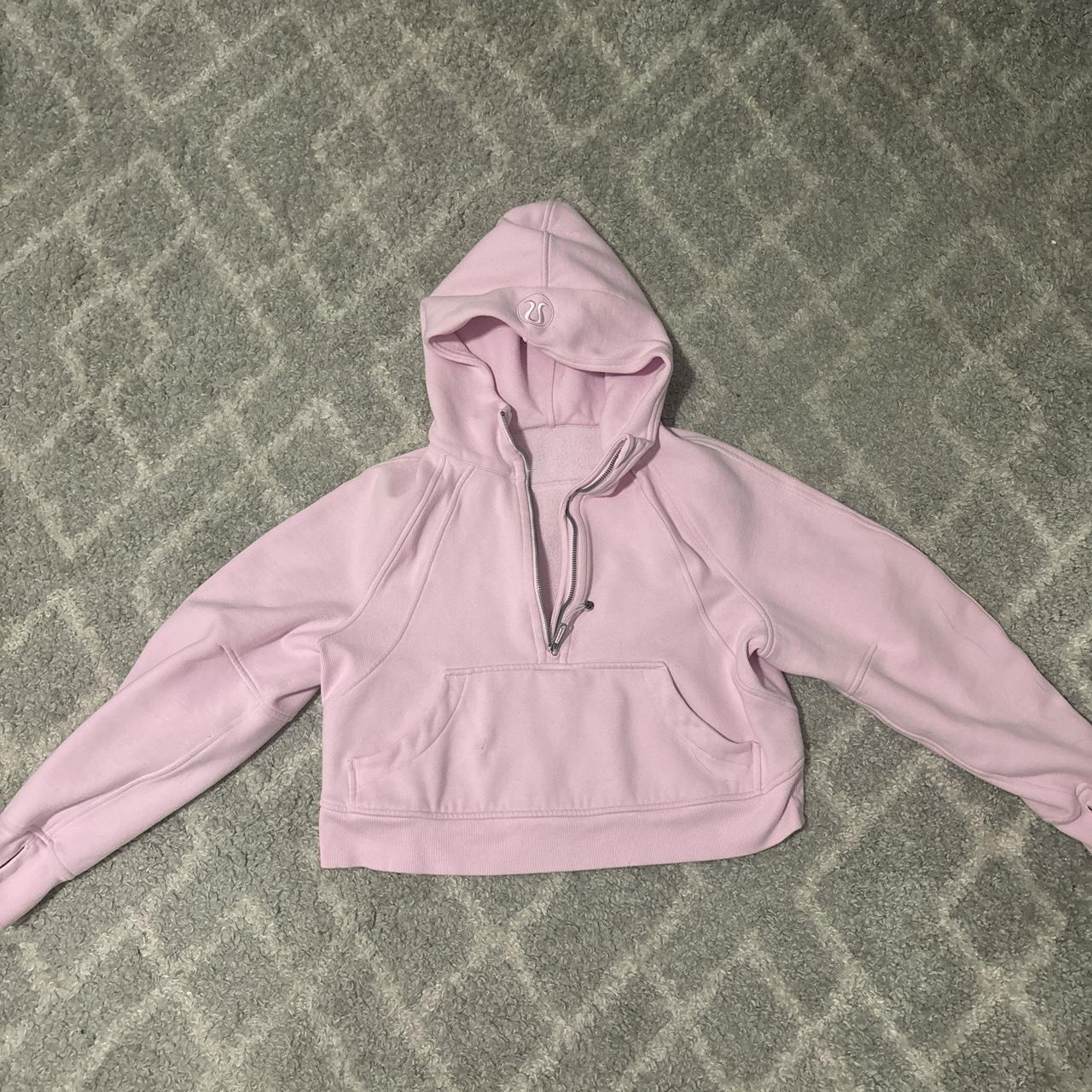 Light pink lululemon scuba -quarter zip -perfect... - Depop