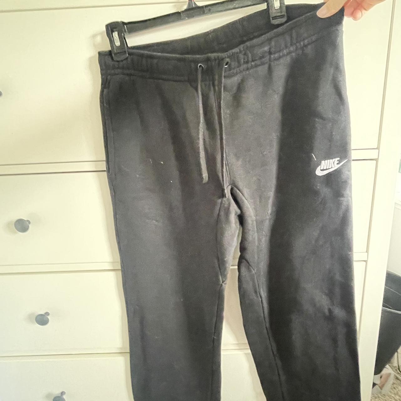 Nike sweatpants in black Back pocket on right Depop