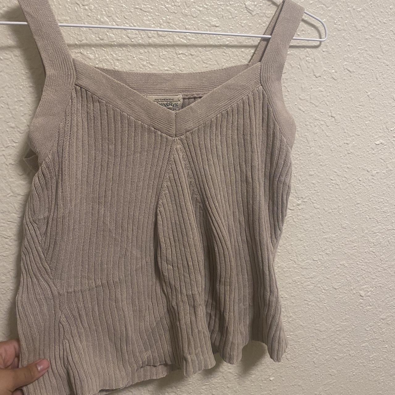 *̥˚ *Vintage Beige Tank Top˚ *Cute for Fall *Size... - Depop