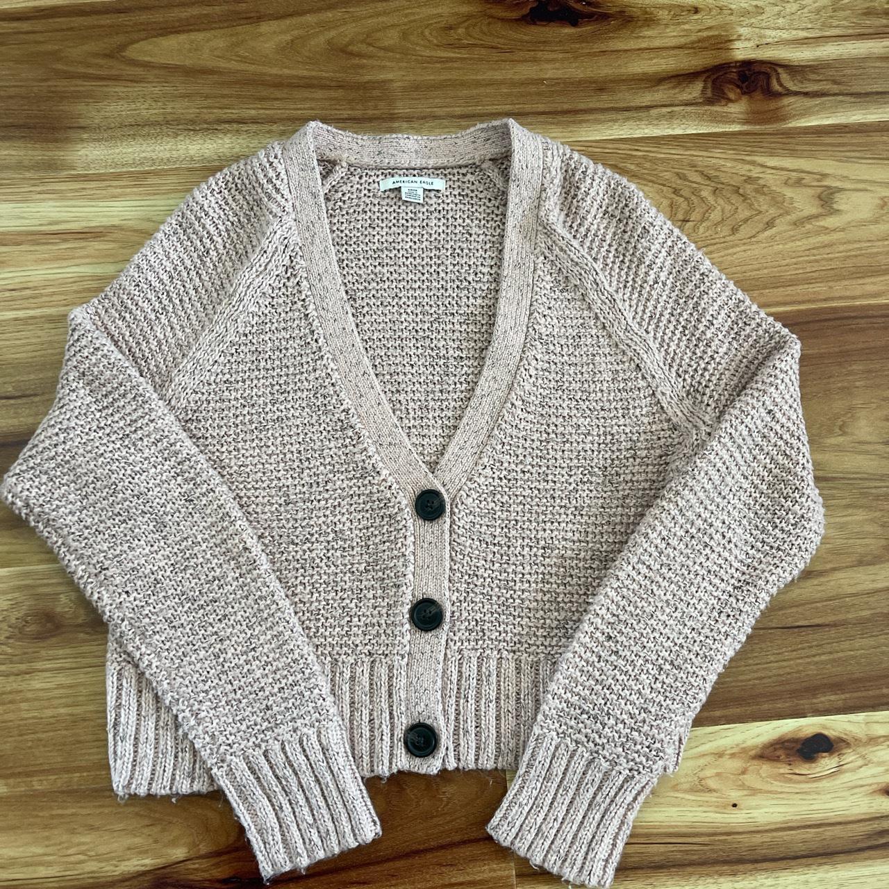 American eagle 2024 gray cardigan