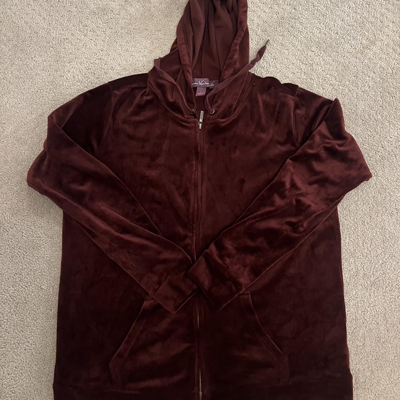 Gloria vanderbilt 2025 velour hoodie