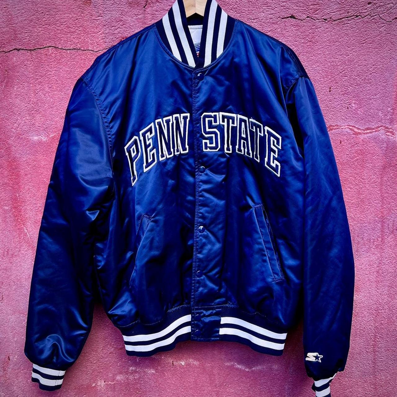 Vintage penn state deals bomber jacket