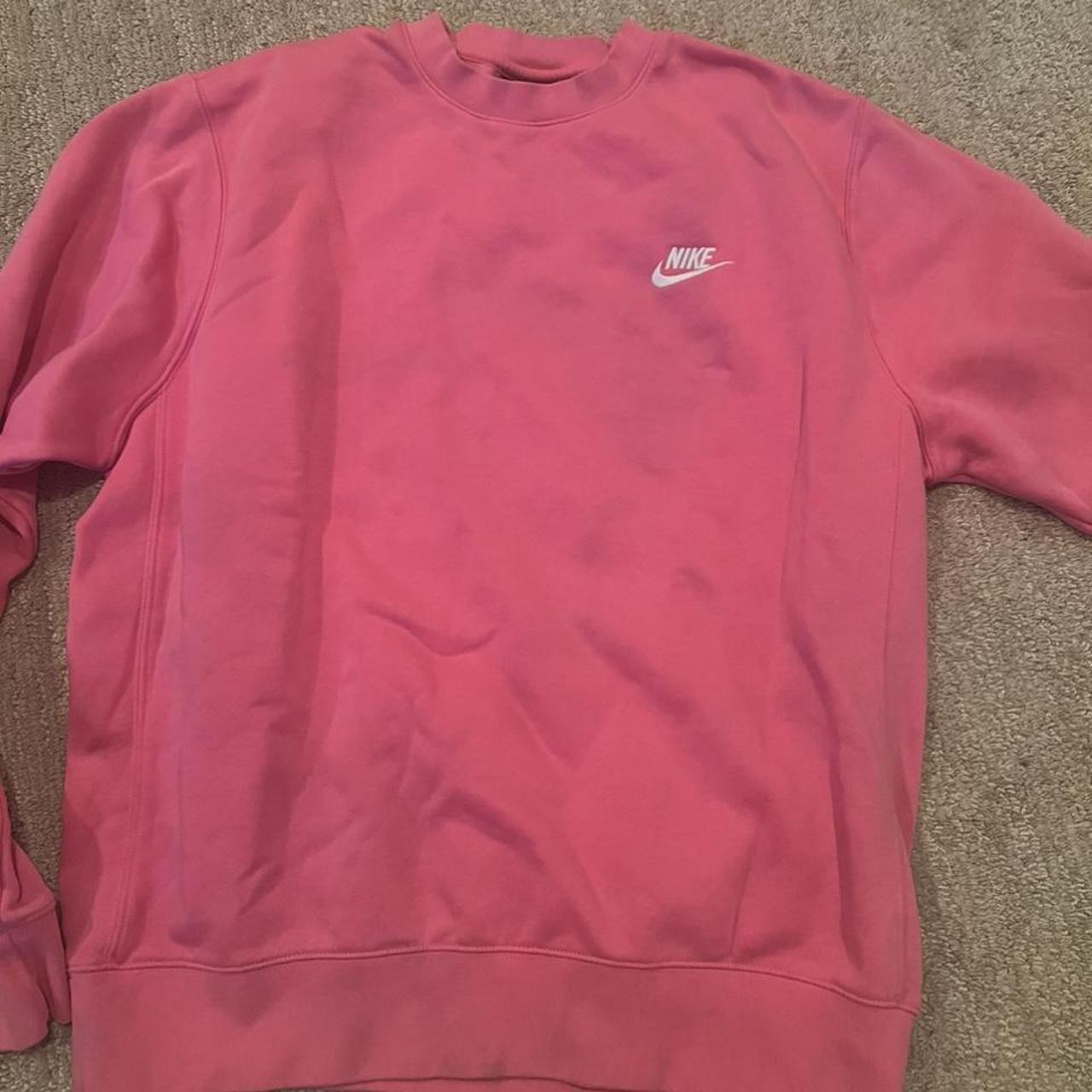 Super cute and comfortable pink Nike crewneck. In... - Depop