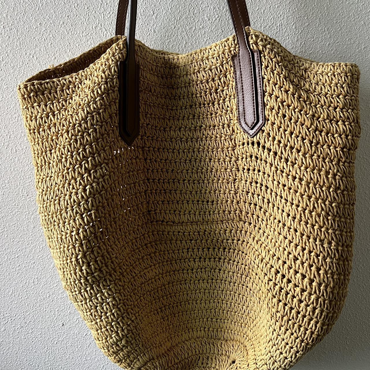 J.Crew Straw Bag Depop