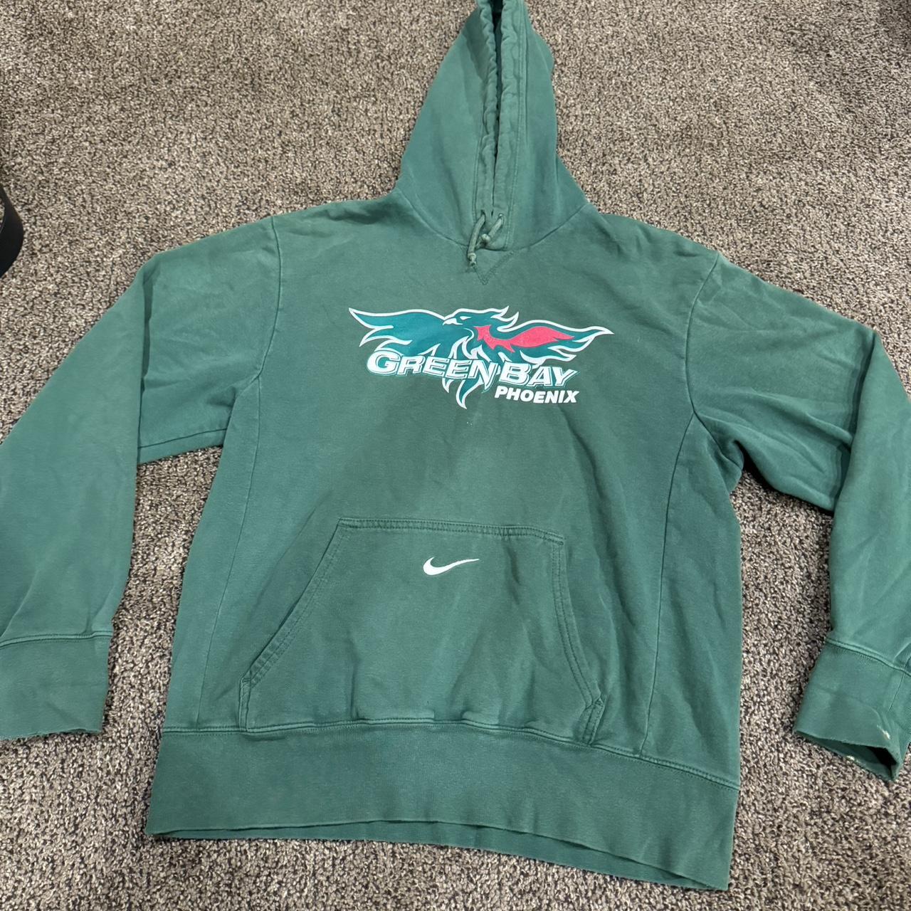 Vintage UWGB Phoenix Nike Center Swoosh Hoodie... - Depop