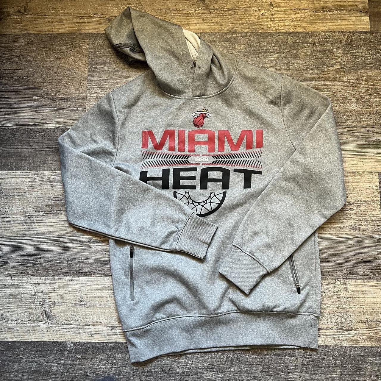 Miami Heat Grey Pullover Hoodie Brand new with - Depop
