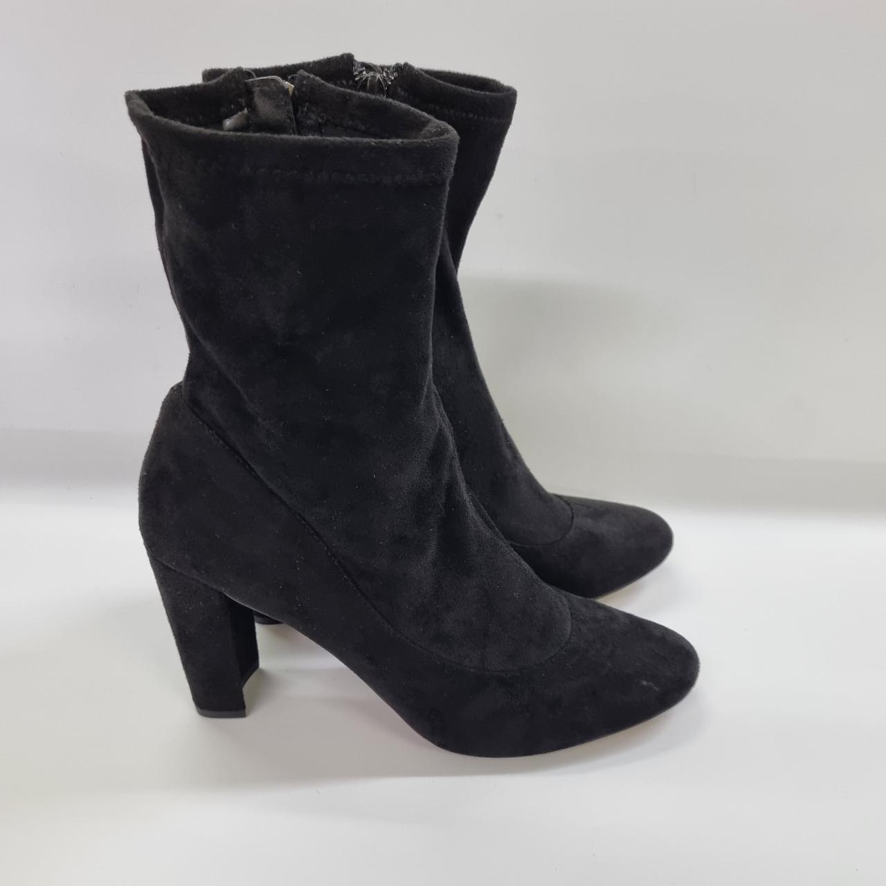 Next Black ankle boot Zip fastening to the... - Depop