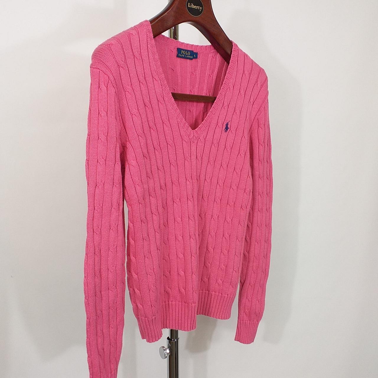 Polo Ralph Lauren Women's Pink Jumper | Depop