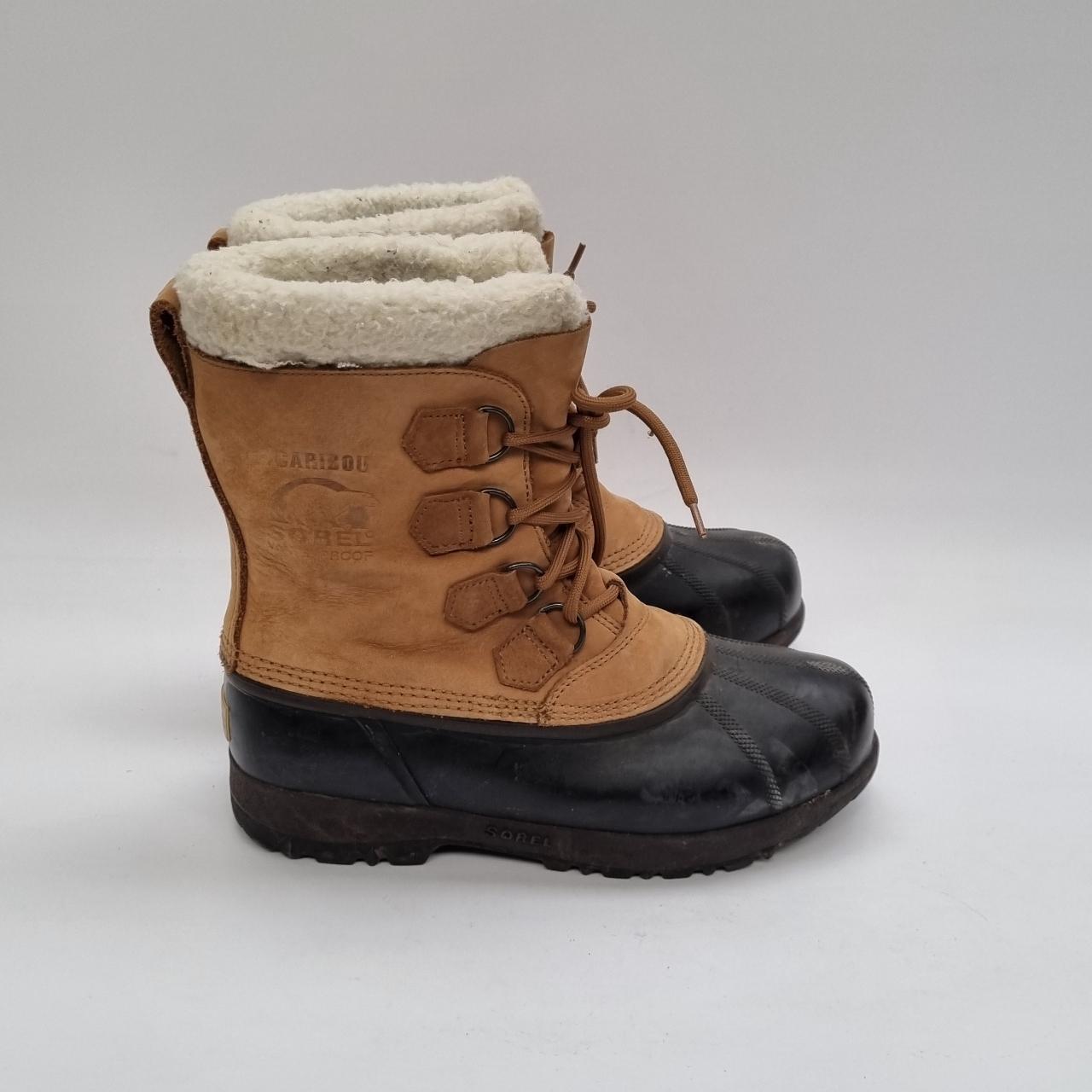 Sorel Caribou Outdoor boots Light Tan suede Rubber... - Depop
