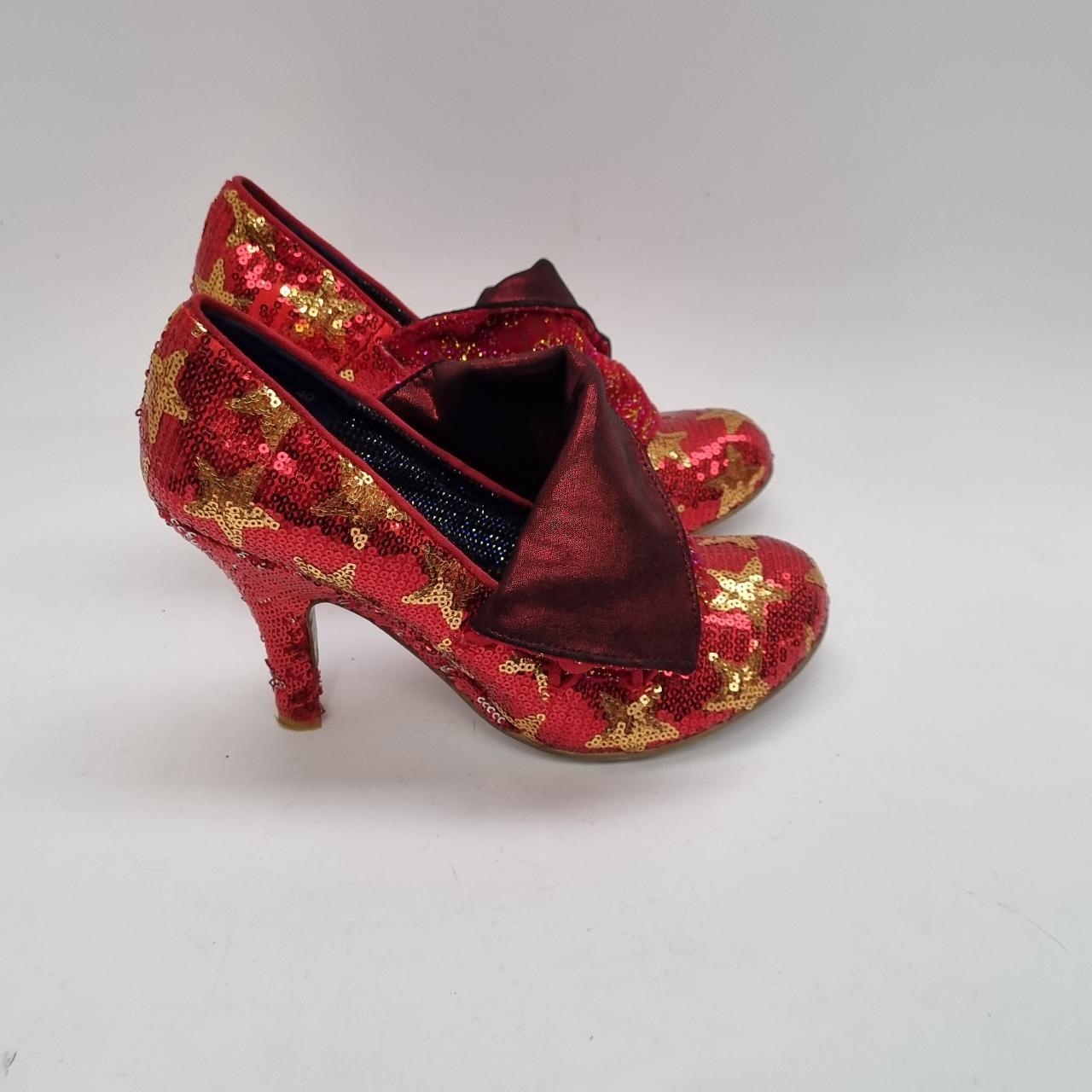 irregular-choice-women-s-red-and-gold-courts-depop