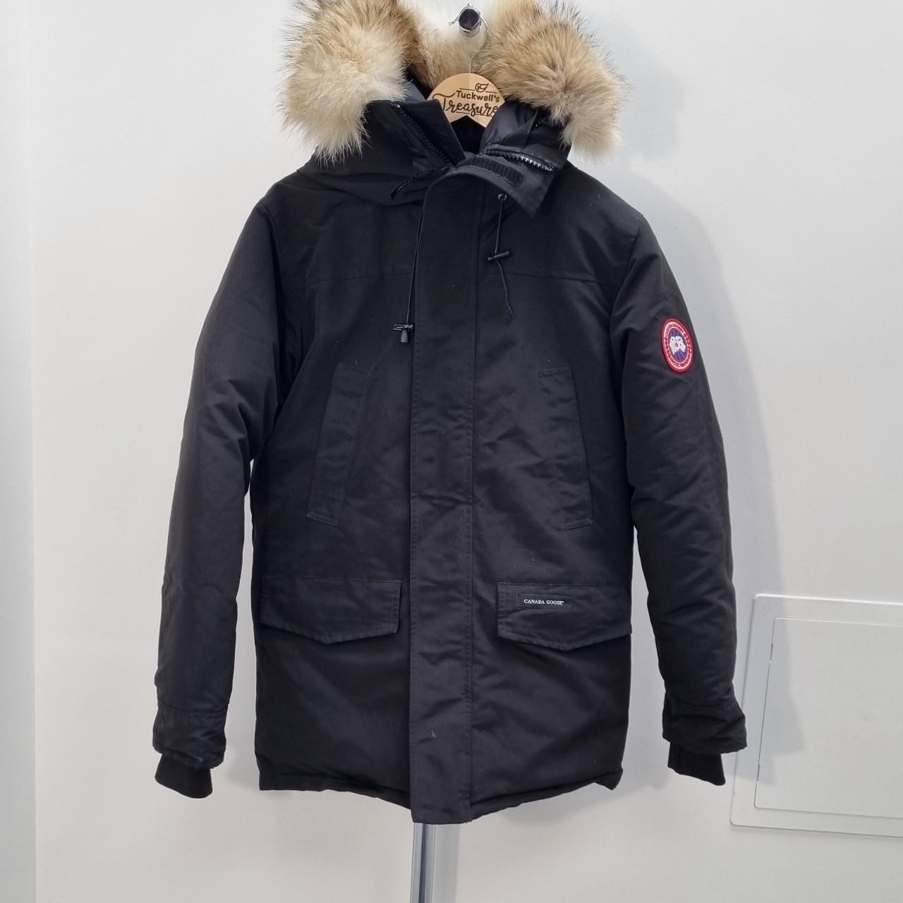 Canada Goose Men's Black Parka Removeable fur trim... - Depop