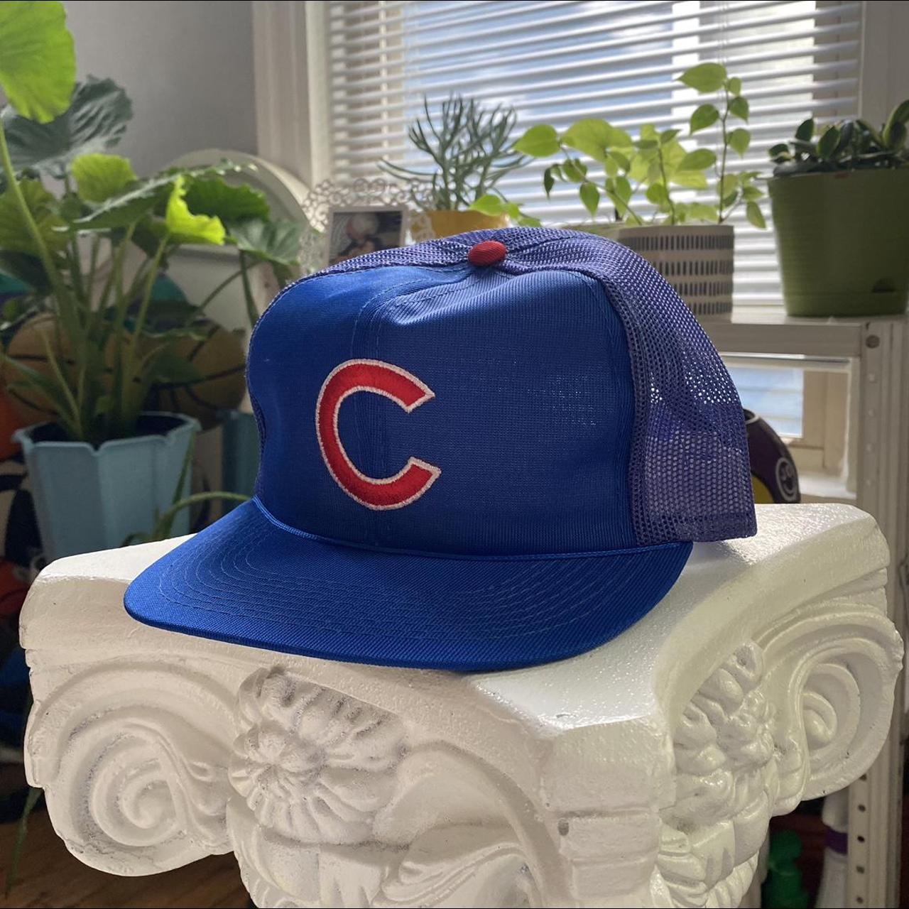 Vintage Chicago Cubs Trucker Hat Chicago Cubs - Depop