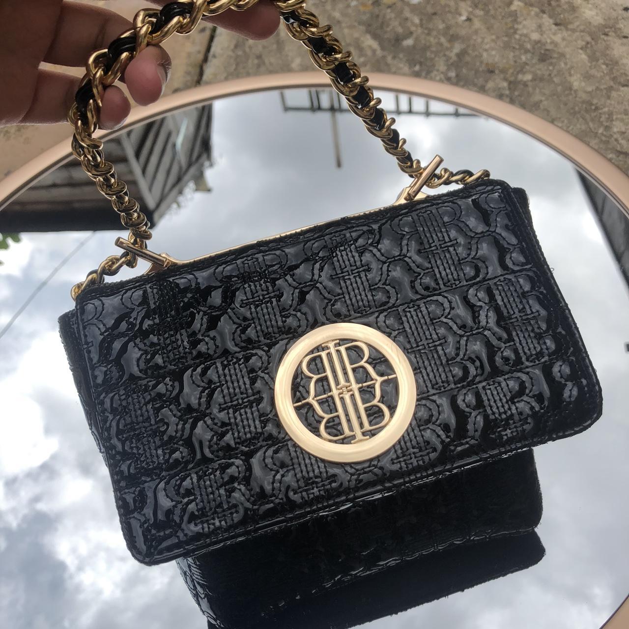 River island Monogram Bag with wallet Patent logo - Depop