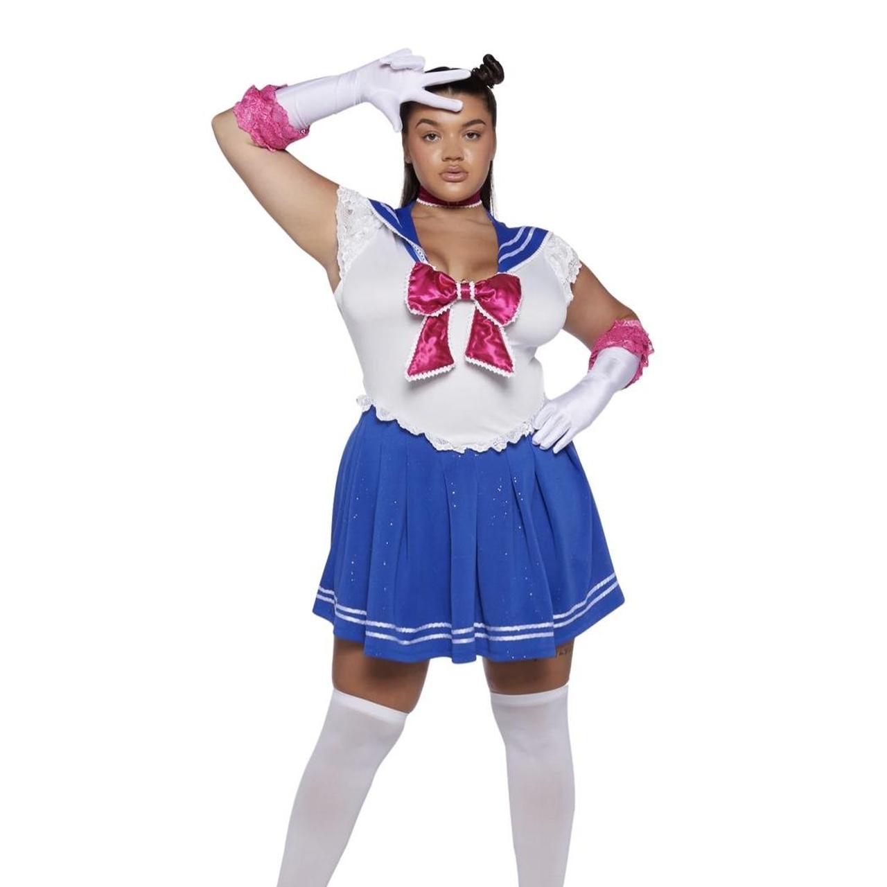 Sexy Sailor Moon Costume White/Blue – Dolls Kill