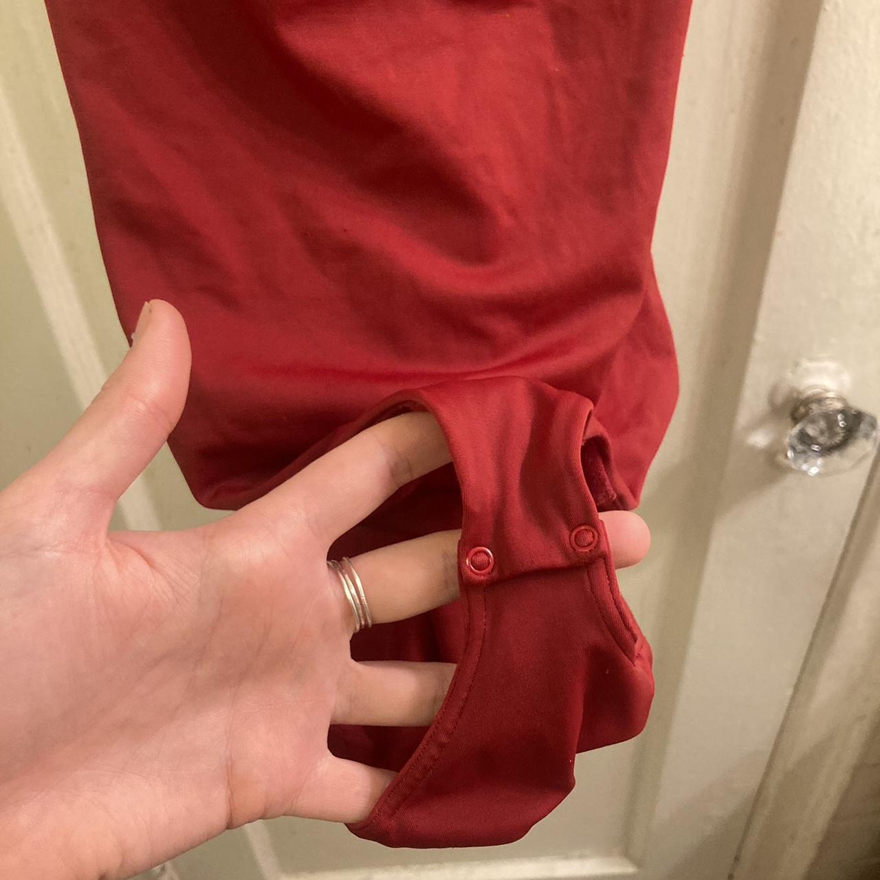 Wolford red body suit! built in bra. the material is - Depop