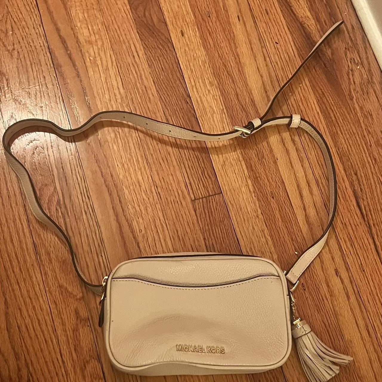 Michael kors bag pink clearance and cream