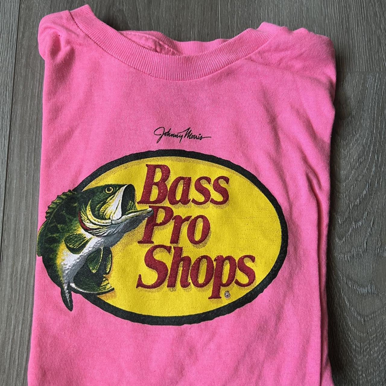 Pink bass, pro shops, kids large Baby tee - Depop